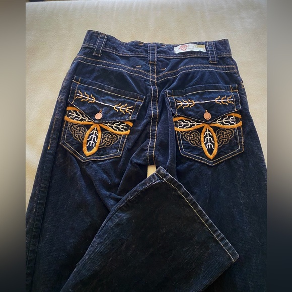 Navy Brushed Jean Boot Cut Sz 30 Division E Mens - Picture 5 of 10